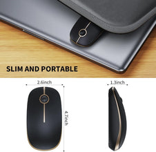 Wireless Mouse 2.4G Slim Portable Computer Mouse With Nano Receiver Less Noise Mobile Optical Mice For Notebook PC Laptop Comput