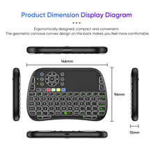 New M9 BT&2.4G Mini Wireless Keyboard 7 Backlit  Type-C Voice  IR Learning Air Mouse Remote Touchpad  for Android TV Box PC