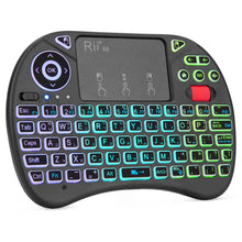 Mini keyboard Rii X8 2.4GHz Wireless keyboard with Touchpad Backlit for PC/Android TV box/IPad