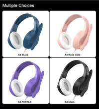 3.5mm Wired Over-Ear Headphones with Mic, Noise Cancelling, Stereo Bass, Soft Earmuffs for Gaming PC/PS4/PS5/XBOX/Laptop/Phone/T