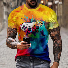 Summer Fashion Game Controller 3D Print T-Shirts Streetwear Men Casual Oversized O-Neck Short Sleeved T Shirt Tees Tops